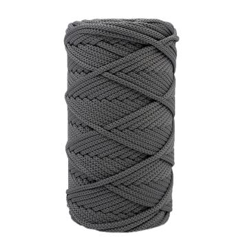 Полиэфирный шнур "Тёмно-серый" 4мм 100м
