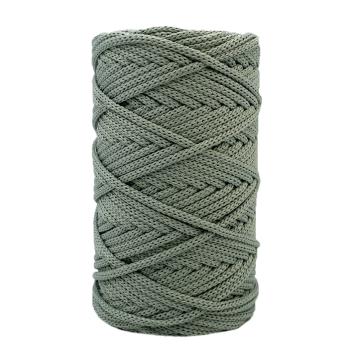 Полиэфирный шнур "Серо-зеленый" 4мм 100м