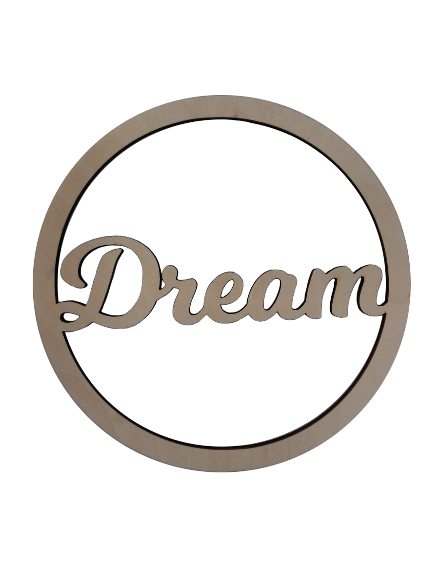 Контур-основа "dream" из фанеры для макраме, D25см